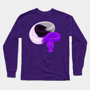 Ace Ball Python - Asexual Pride Long Sleeve T-Shirt